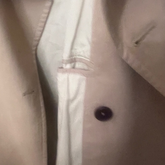 Tasso Elba Tan Double-Breasted Trench Coat - Picture 13 of 16